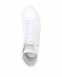Filling Pieces High Top Panelled Leather Sneakers