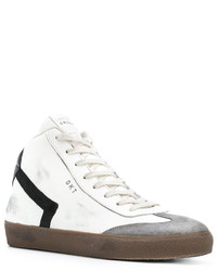 Leather Crown High Top Sneakers