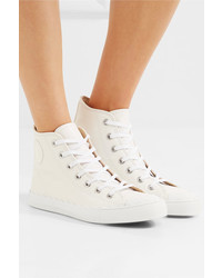 Chloé Kyle Leather High Top Sneakers White