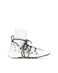 Sergio Rossi Lace Up Sock Sneakers