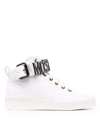 Moschino Lettering Logo High Top Sneakers