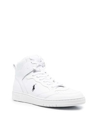 Polo Ralph Lauren Logo Embroidered High Top Sneakers