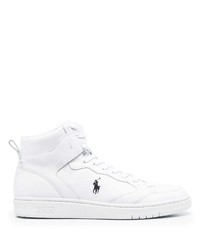 Polo Ralph Lauren Logo Embroidered High Top Sneakers