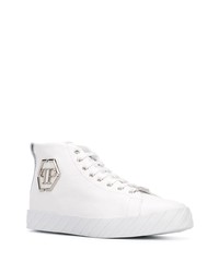 Philipp Plein Logo Plaque High Top Sneakers