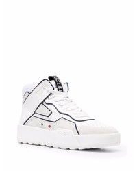 Moncler Logo Tape Detail Lace Up Sneakers