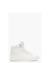 Marc by Marc Jacobs White Leather Cute Kicks High Top Sneakers