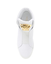 Versace Medusa Nappa Leather High Top Sneakers