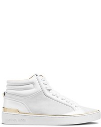 Michael Kors Michl Kors Kyle Leather And Suede High Top Sneaker
