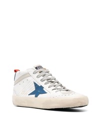 Golden Goose Mid Star Panelled Sneakers