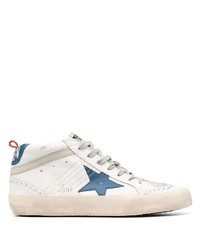 Golden Goose Mid Star Panelled Sneakers