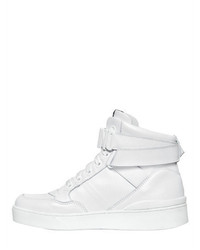 Moschino 35mm Leather High Top Sneakers