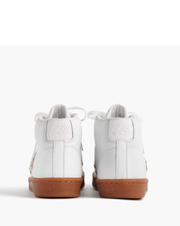 J.Crew New Balance For 891 Leather High Top Sneakers In White