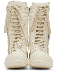 Rick Owens Off White Cargobasket Sneakers
