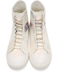 Alexander McQueen Off White Letters From India High Top Sneakers