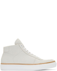 No.288 Off White Nubuck Howard High Top Sneakers