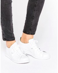 adidas Originals Clean White Leather Stan Smith Sneakers
