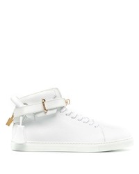 Buscemi Padlock Leather Mid Top Sneakers