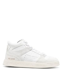 Premiata Patch Detail Lace Up Sneakers