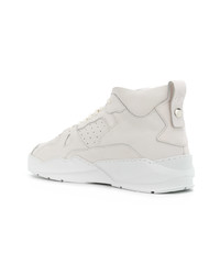 Filling Pieces Perforated Hi Top Sneakers