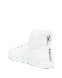 Gianvito Rossi Peter Leather High Top Sneakers