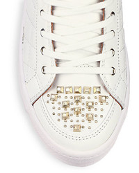 Rebecca Minkoff Sandi Perforated Leather High Top Sneakers