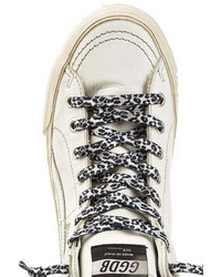 Golden Goose Deluxe Brand Slide High Top Sneakers With Leather