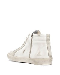Golden Goose Slide Leather High Top Trainers