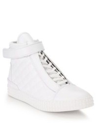 Susudio Diamond Quilted Leather High Top Sneakers
