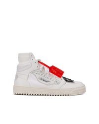 Off-White Tag Detail Hi Top Sneakers