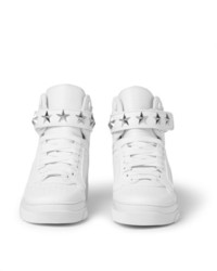 Givenchy Tyson High Top Leather Sneakers With Stars