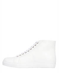 Versus Lion Leather High Top Sneakers