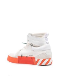 Off-White Vulcanized High Top Lace Up Sneakers