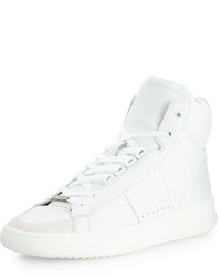 Burberry Walbrook High Top Leather Sneaker White