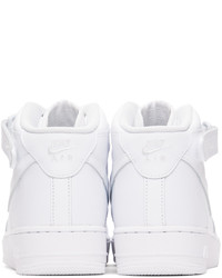 Nike White Air Force 1 07 Mid Sneakers