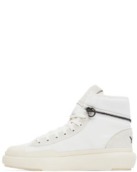 Y-3 White Ajatu Court Sneakers