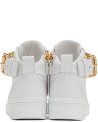 Moschino White Basket Sneakers