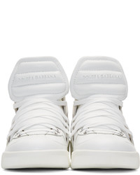 Dolce & Gabbana White Benelux High Top Sneakers