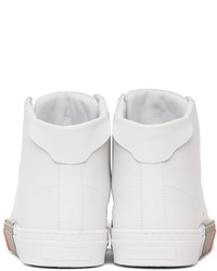 Burberry White Bio Based Sole Leather Sneakers