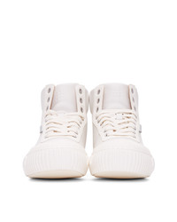 Both White Broken C High Sneakers