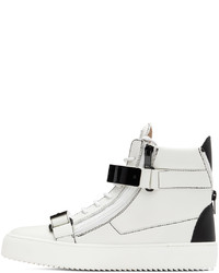 Giuseppe Zanotti White Coby High Sneakers