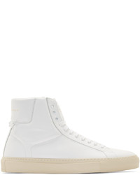 Givenchy White Codification High Top Sneakers