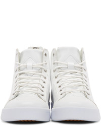 Diesel White Diamond High Top Sneakers