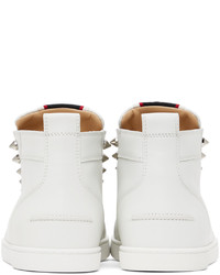 Christian Louboutin White Fav Fique A Vontarde High Sneakers