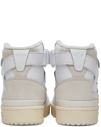 adidas Originals White Forum 84 Hi Sneakers