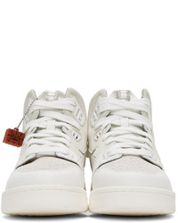 Acne Studios White Grey High Mix Sneakers