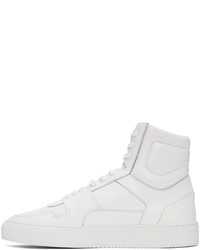 Common Projects White High Top Sneakers