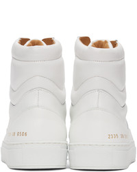 Common Projects White High Top Sneakers