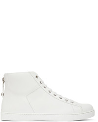 Gianvito Rossi White High Top Sneakers