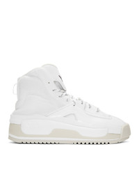 Y-3 White Hokori High Top Sneakers