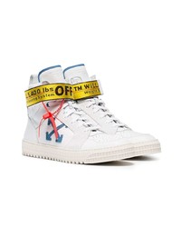 Off-White White Industrial Hi Top Leather Trainers